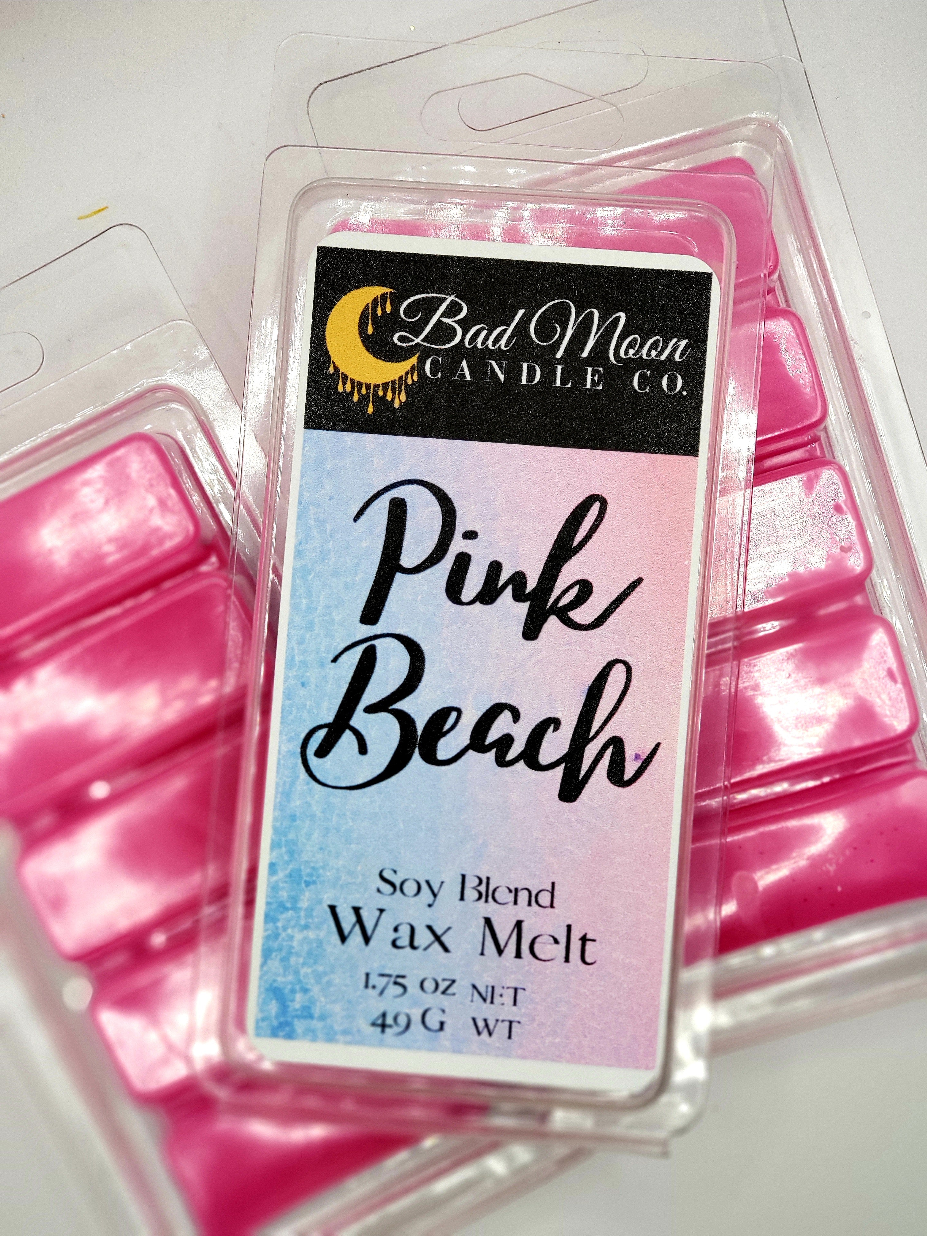 Pink Beach Snap Bar Wax Melts – BAD MOON CANDLE CO.